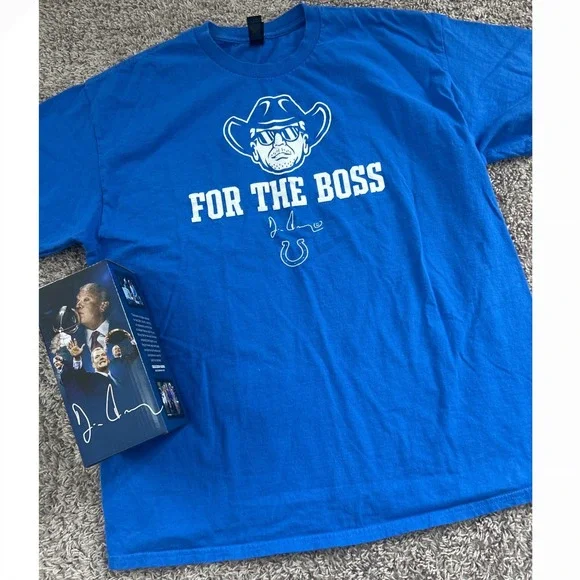 Indianapolis Colts Jim Irsay Ring of Honor Bobblehead & Shirt XL - Picture 1 of 9